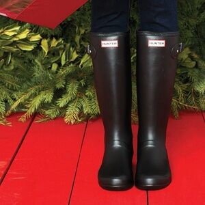 Hunter Original Black Rain Boots - Gloss